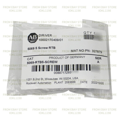 AB 5069-RTB5-SCREW Compact 5000 5 Screw RTB New Allen Bradley-UPS Shipping