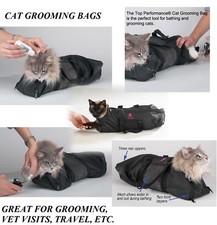 Cat Grooming Nail Clipping Bathing Bath Bag NO BITE SCRATCH Restraint System NEW