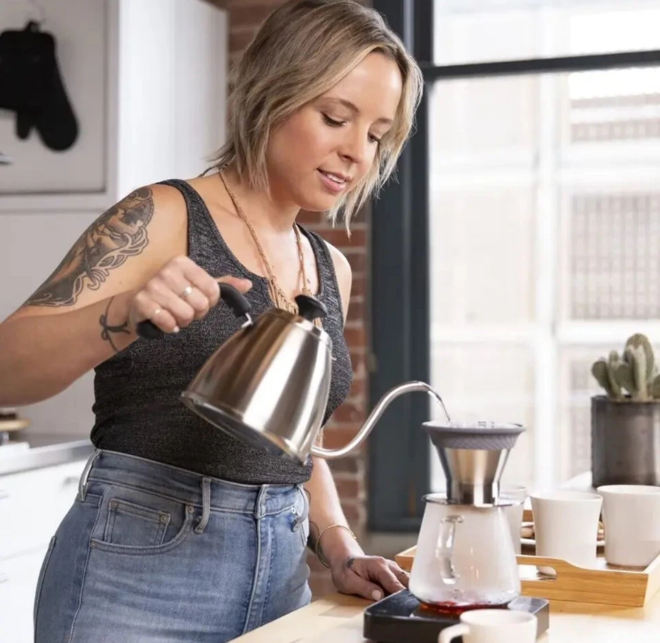 ESPRO - BLOOM залить над кофе пивоваренный набор - прочный матовый из нержавеющей стали новый - Изображение 4 из 4