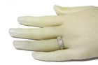 14k white gold .98ct VS1 H princess diamond anniversary cluster ring 3.7g size 7 — photo 8