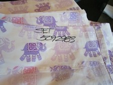 Pottery Barn Kids Stella Elephant sheet set twin photo shoot sample