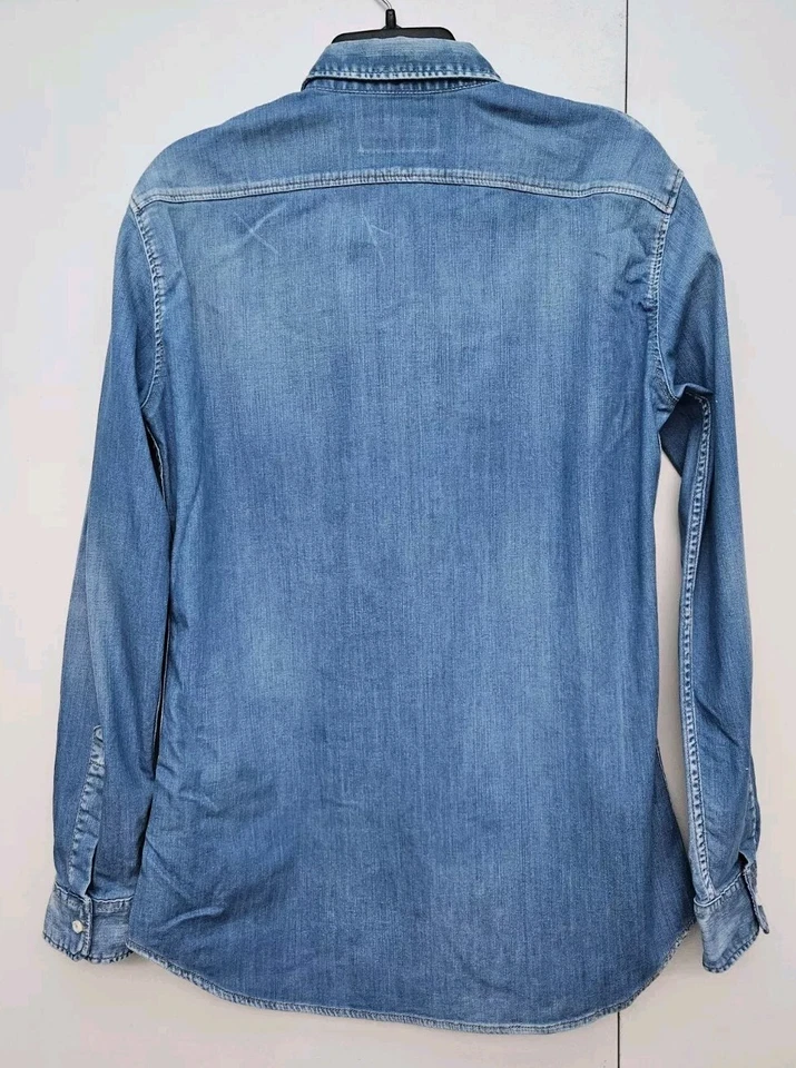 Dsquared2 Denim Jeans Shirt Made in Italy Size 50(Italy) Buttons,authentic - Image 4 of 4