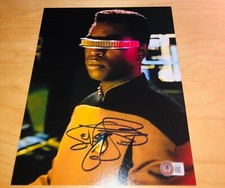 LeVar Burton Geordi La Forge Signed 8x10 Photo Beckett A