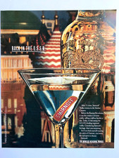 Publicité imprimée Smirnoff vodka dos en URSS Martini