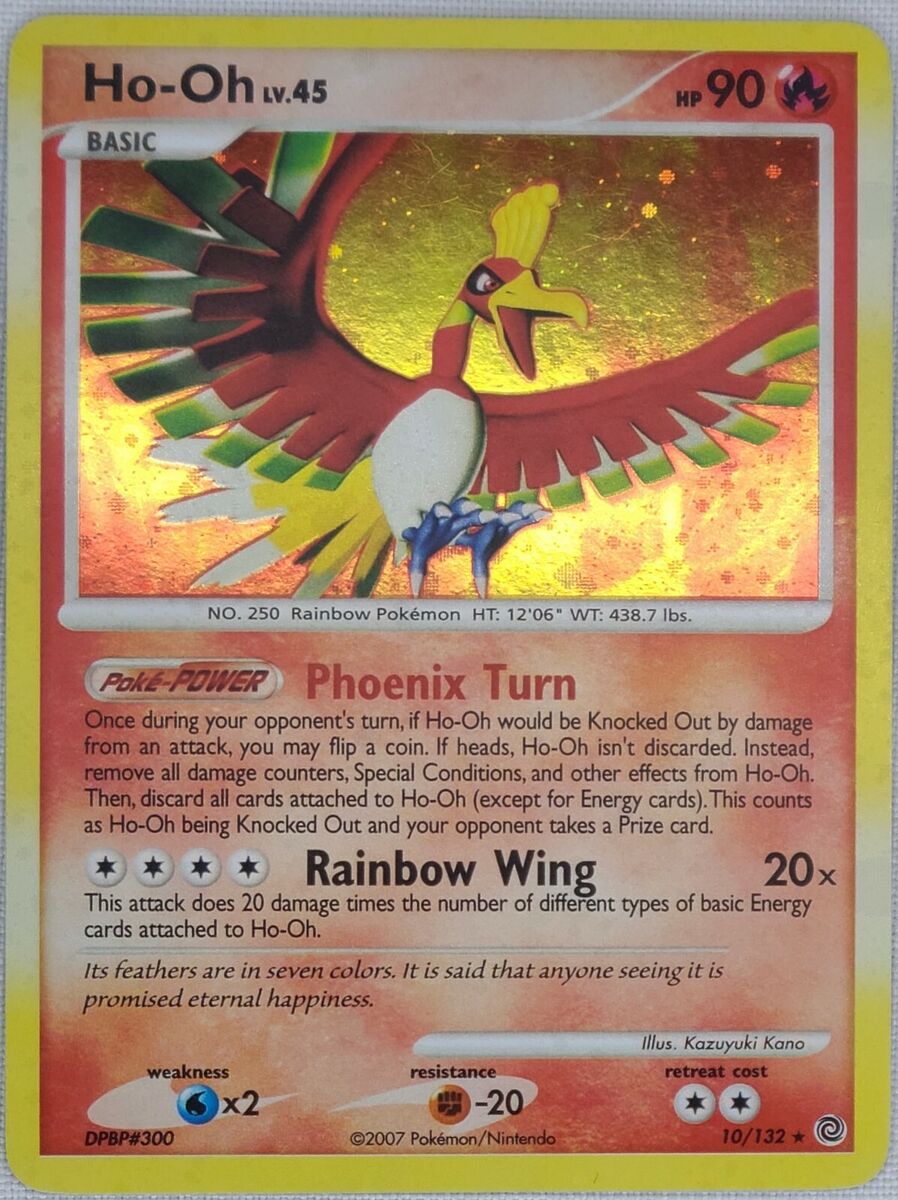 Pokemon Ho-Oh 10/132 Holo Rare Secret Wonders Card Bleed Pokemon Ho-Oh 10/132 Holo Rare Secret Wonders Card Bleed