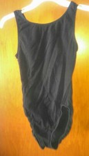 Youth GIrls Black Capezio Dancemaker Medium Leotard USA Made