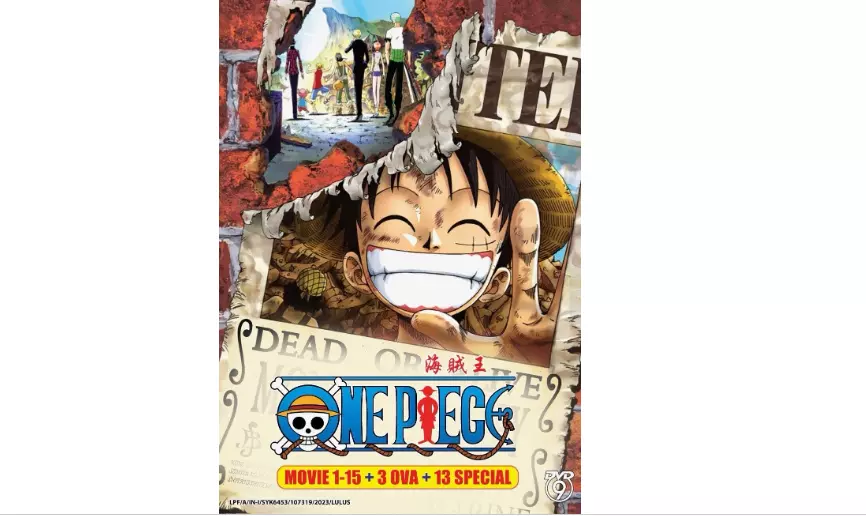 DVD Anime One Piece Film: Movie 1-15 + 3 OVA + 13 Special English Subtitle