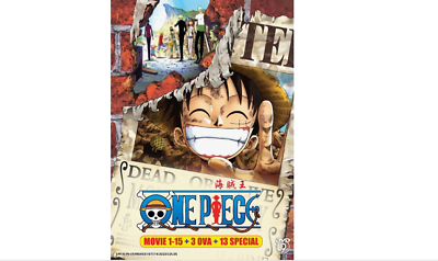 One Piece Collection (Movie 1-15 + 3 OVA + 13 Special) ~ All Region ~ Anime  DVD