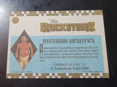1991 Topps Walt Disney The Rocketeer #23 Mysterious Rocketpack | eBay