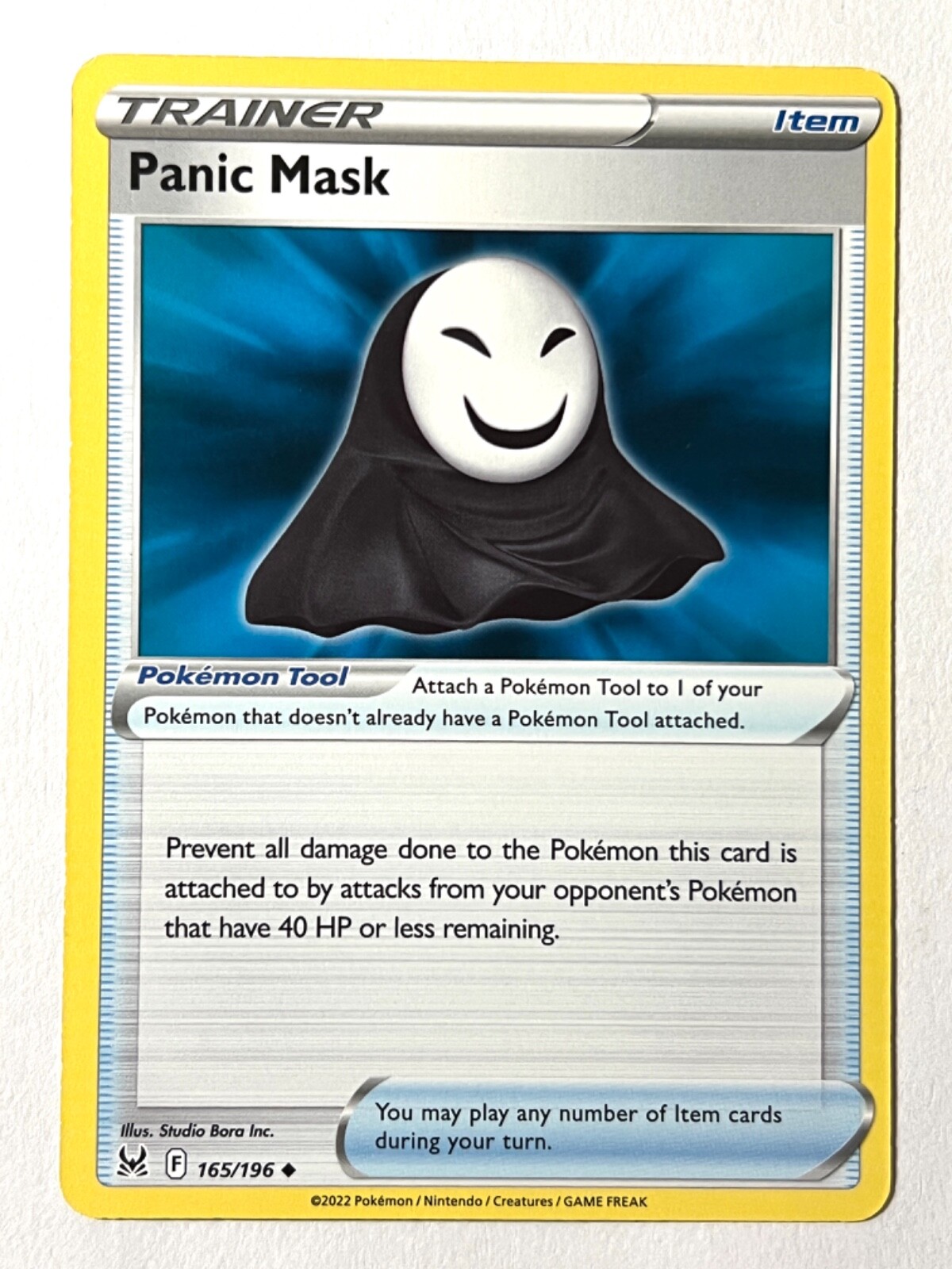 Panic Mask 165/196 Uncommon Lost Origin Pokemon Pack Fresh