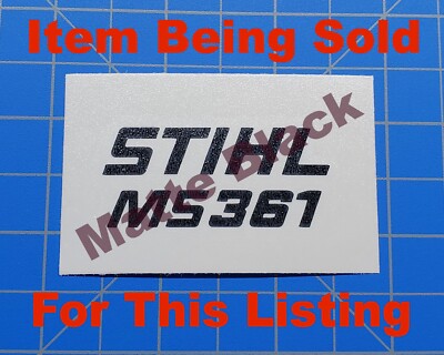 Decalcomania Adesiva In Vinile Per Copricatena (Rinculo) Motosega Stihl MS 361 - SOSTITUZIONE ADESIVO (SOLO ADESIVO)