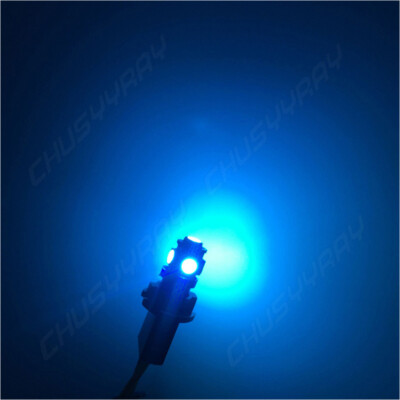 5x BLUE T10 194 LED Bulbs for Instrument Panel Gauge Cluster Dash