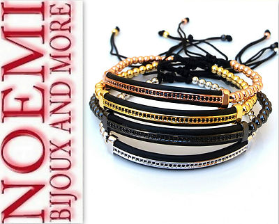 NOEMI GIOIELLI BRACCIALE UOMO DONNA SFERE ZIRCONI NOVITA BR02ARJ - Foto 4