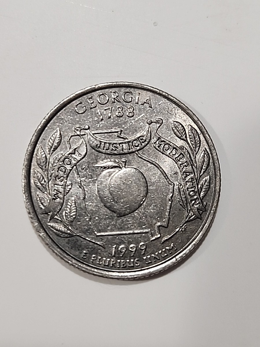 Rare 1999 Georgia 1788 P Quarter Coin United States Of America | eBay