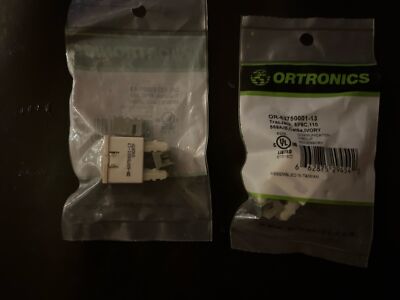 ORTRONICS Tracjack OR-63750001-13 Cat5E T568A/B 8 Pos IVORY  ( LOT OF 49)