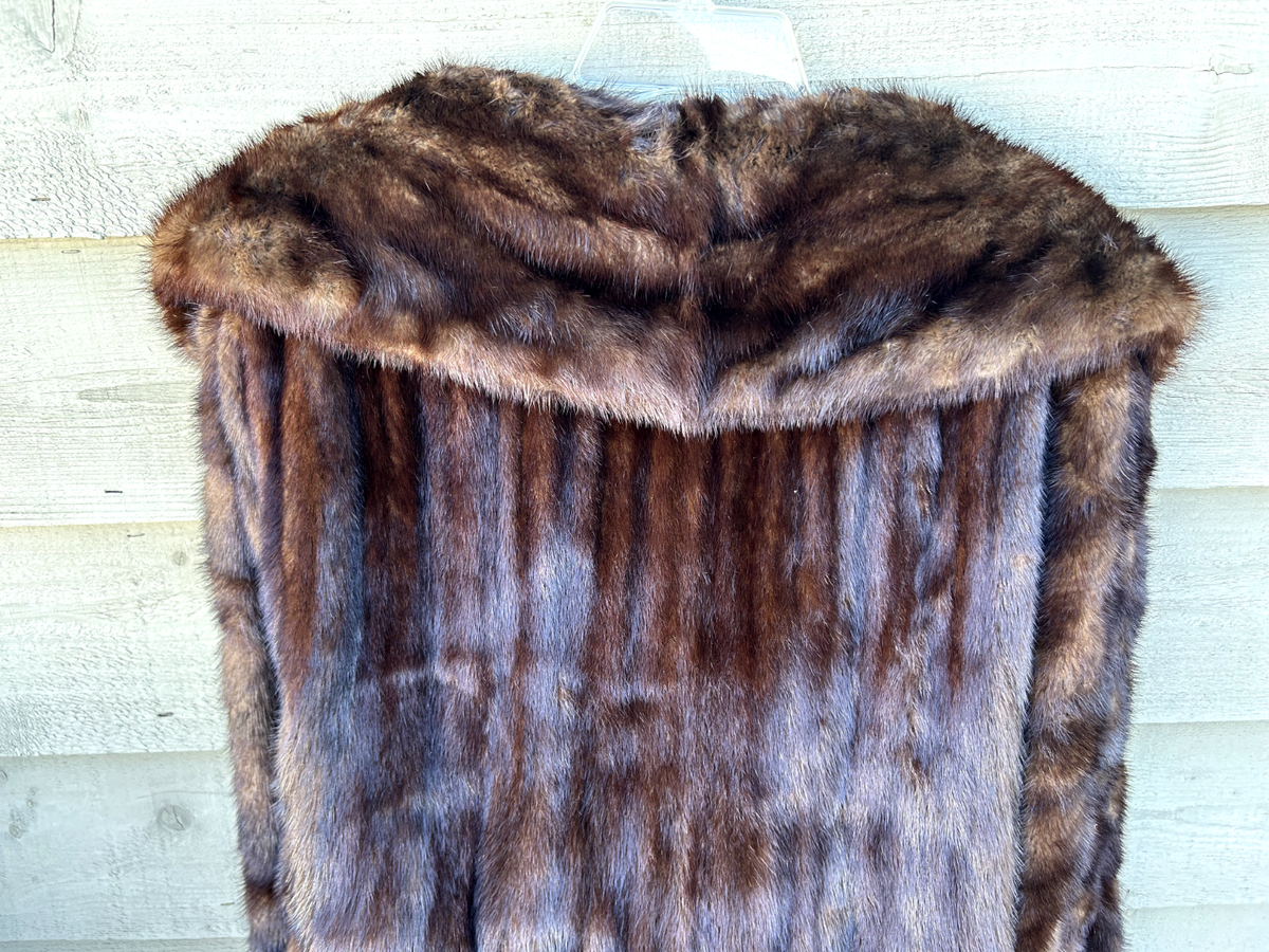 Vintage Bruno & Joseph Mid Length Mink Fur Coat Belted X-Large | eBay 