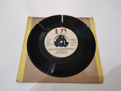 crystal gayle dont it make your brown eyes blue 7'' vinyl record very good