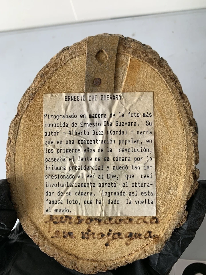 Arte de pared de losa de madera Live Edge pintado a mano Foto 3 de 3