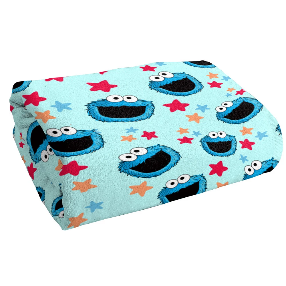 Sesame Street Cookie Pattern Officially Licensed Beach Towel 30"x60"