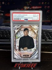 Kimi Raikkonen "Ice Man" 2025 Topps Chrome F1 #D75-46 Diamond 75th Anniv PSA 10