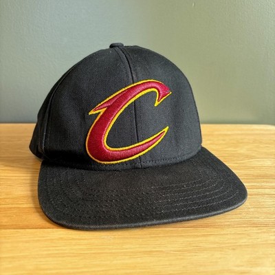 Adidas Cleveland Cavaliers NBA Basketball Black Logo Youth Size SnapBack Hat