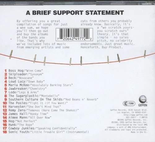 Různí umělci kupují – produkt: Brief Encounters CD Europe Geffen 1996 GED24977 - Obrázek 2 ze 3