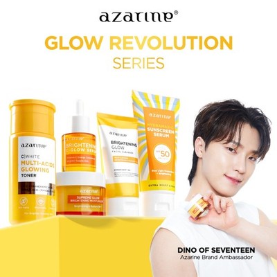 Glow Revolution Brightening Skincare Set with SPF50 Sunscreen 5tlg Sonnencrem...