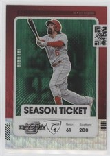 2021 Panini Contenders Season Ticket Optic Green Wave Prizm Anthony Rendon 00jz