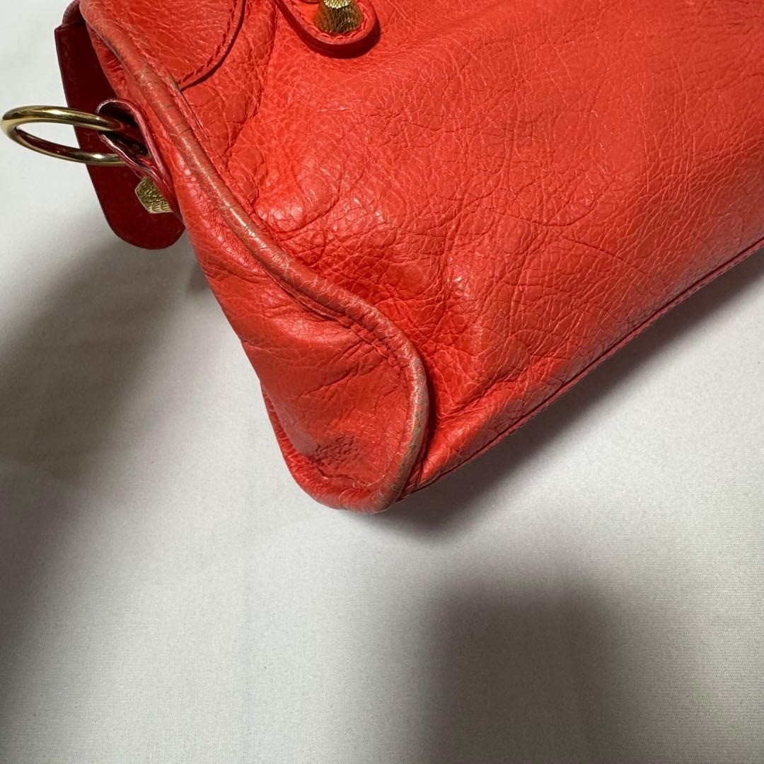 Balenciaga Giant Mini City Bag Pink Leather Shoulder Handbag 309544 thumbnail 14