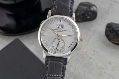 A. Lange & Söhne Langematik Sax-O-Mat 950 Platin Automatik Herrenuhr Ref 308.025