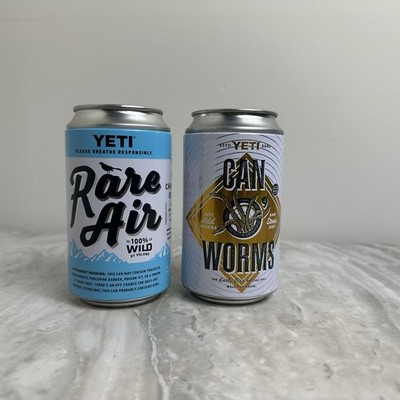 Set of 2 Yeti Stash Cans Hidden Storage Safe Stickers Rare Air Can Of Worm