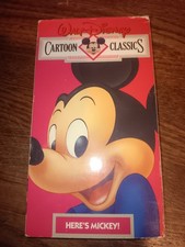 Walt Disney Cartoon Classics - V. 1 - Heres Mickey (VHS, 1991)