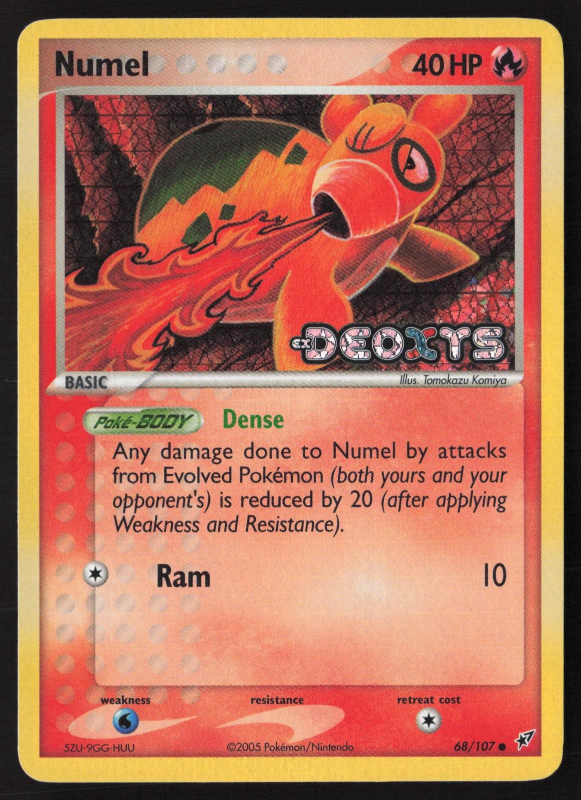 Numel Reverse Holo Common 68/107 Pokemon Deoxys LP