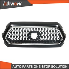 Labwork Front Upper Grille For Toyota Tacoma 2016-2021 Matte Black Chrome Gray Labwork Front Upper Grille For Toyota Tacoma 2016-2021 Matte Black Chrome Gray