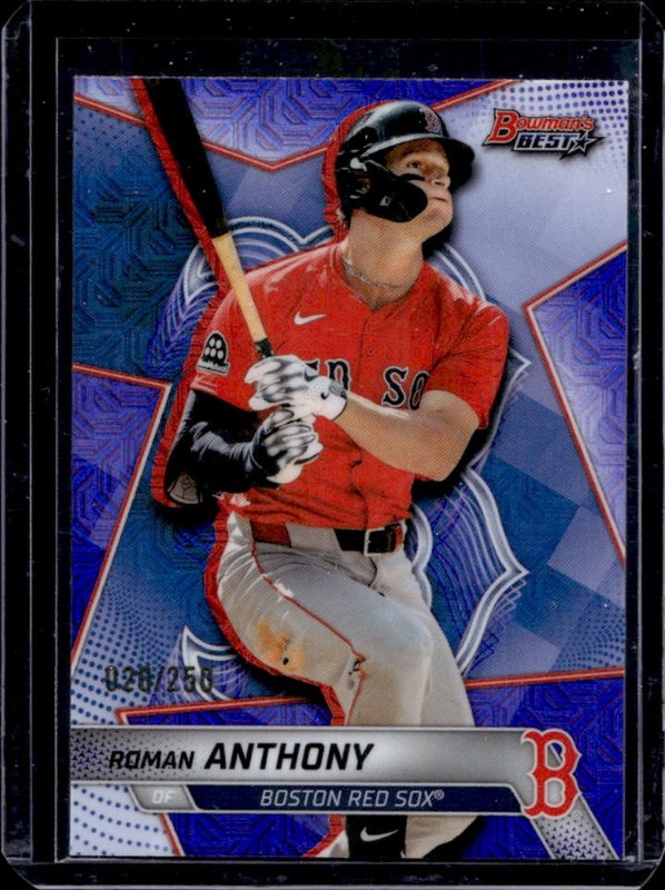 2025 Bowman's Best Roman Anthony Top Prospects Purple Mojo Refractor #/250