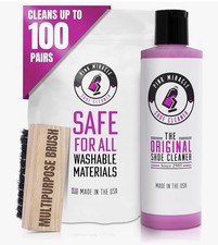 Pink Miracle Shoe Cleaner Kit with Bottle and Brush Fabric Cleaner For Sneakers
