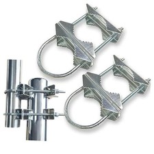 Starlink Antenna Mount Pole Adapter Rv AMB01 Double U-Bolt Clamp Bracket