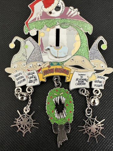 Disney 2004 LE 750 JUMBO Jack Skellington / Elves Christmas town Artist Pin