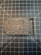 remington belt buckles vintage