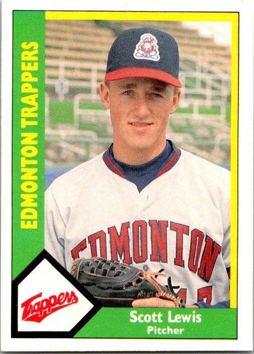 1990 CMC Edmonton Trappers #10 Scott Lewis