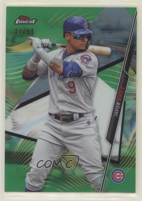 2020 Topps Finest Green Refractor 37/99 Javier Baez #64 y8h
