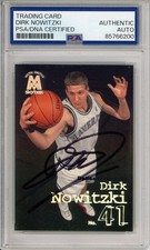 1998 Skybox Molten Metal Dirk Nowitzki Rookie RC Signed PSA DNA AUTOGRAPH HOF