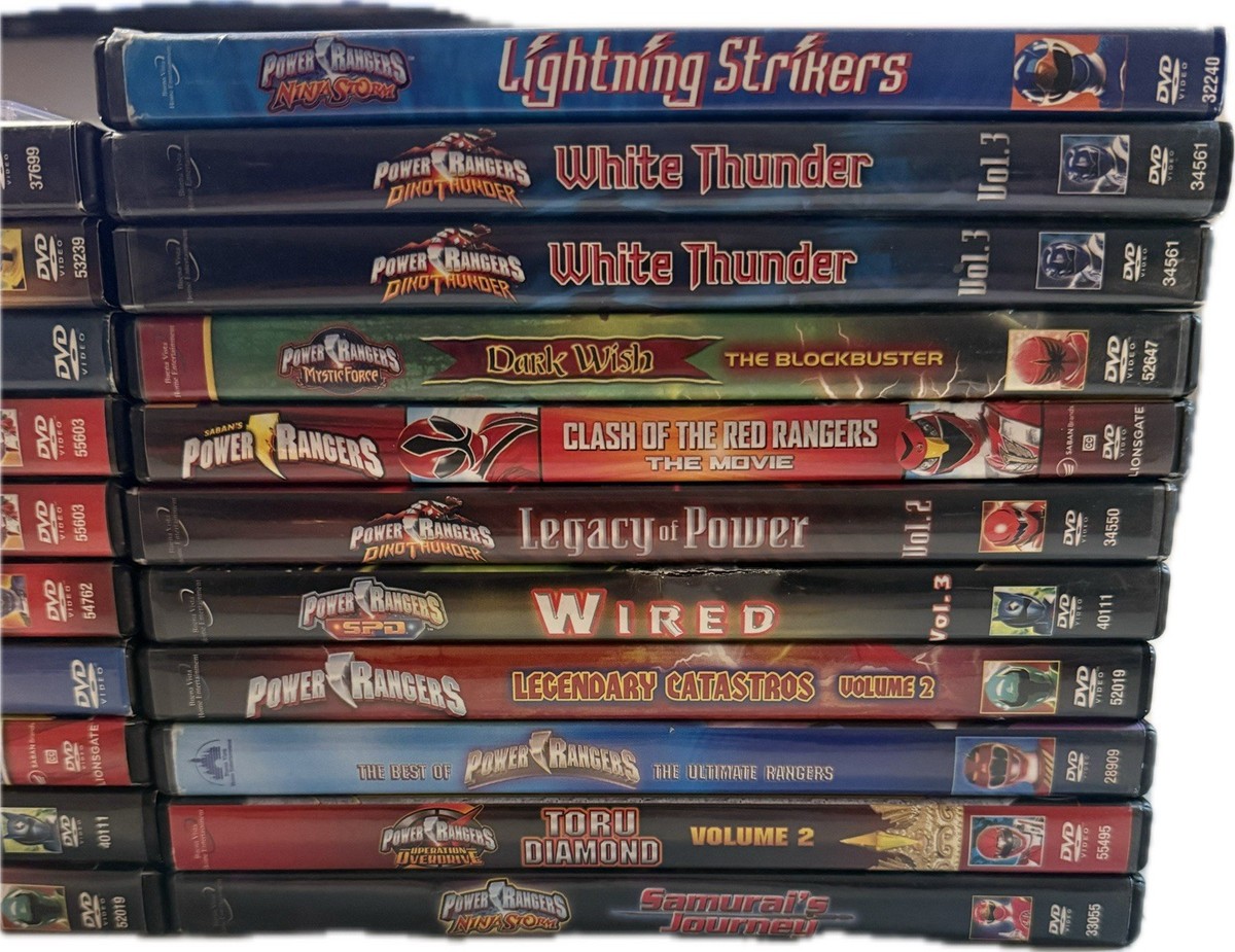 Pick & Roll Defense Series2 DVDセット Power Rangers (22 DVD Lot) Mystic Force, Ninja Storm, SPD