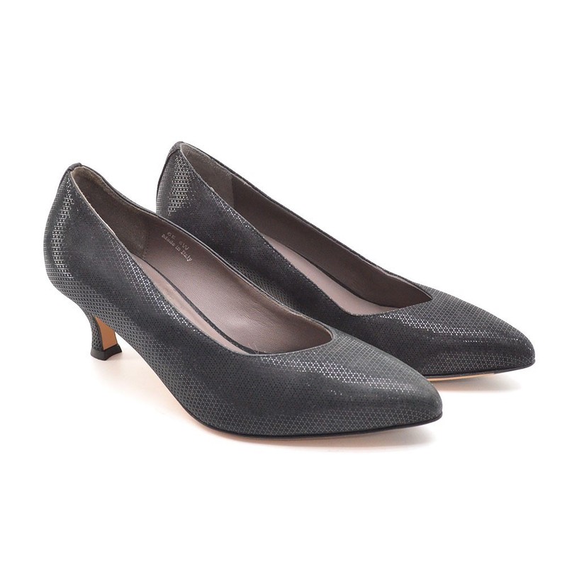 Ladies SAS Moxie $250 Kitten Heel Pumps 6 W Black Onyx Patent Shoes New in Box