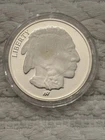 ASAHI BUFFALO DESIGN PROOF SILVER ROUND .999 IN CAPSULE