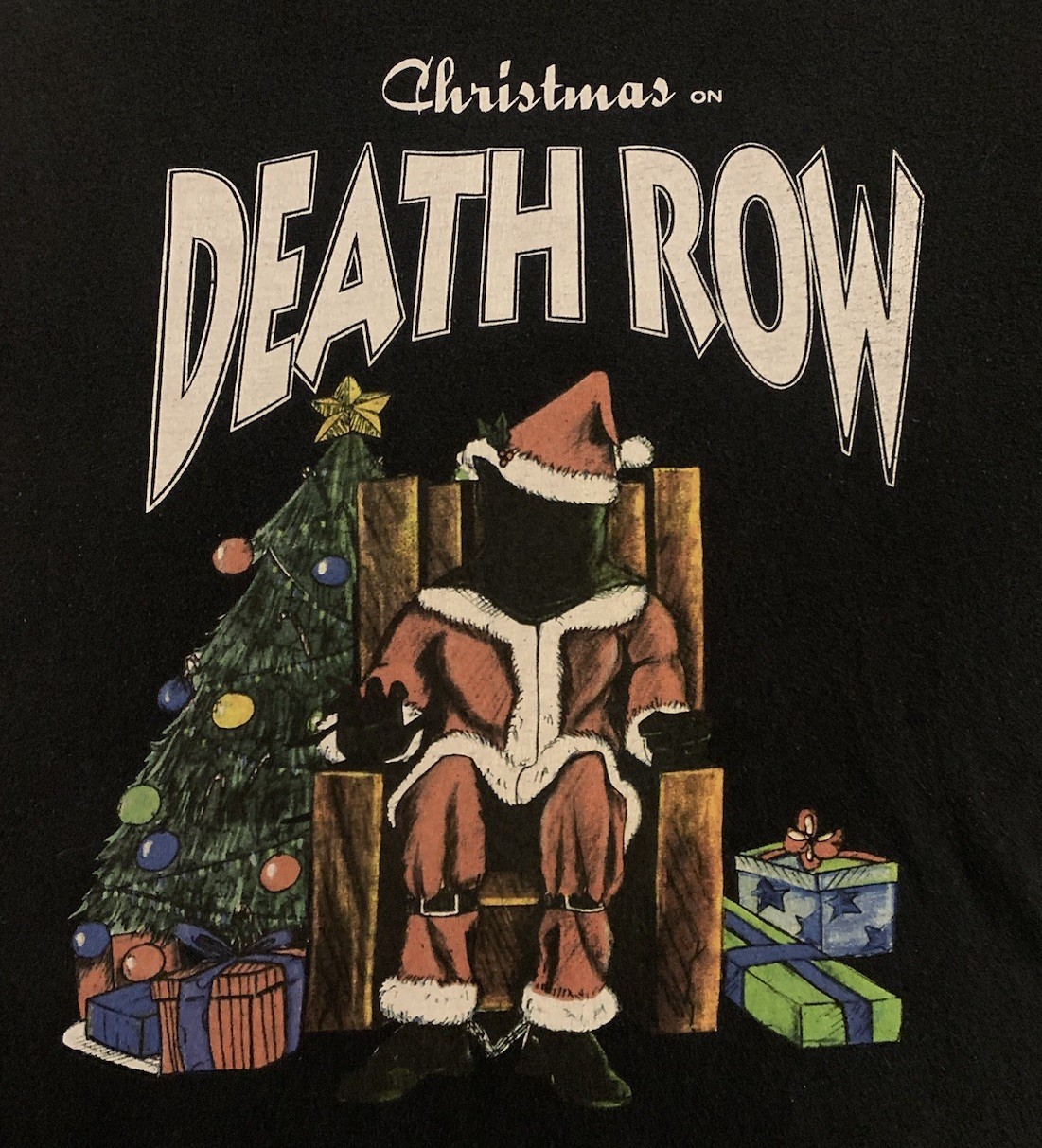 FILA Camicia Christmas On Death Row Records Nera Taglia X Large SPEDIZIONE VELOCE!