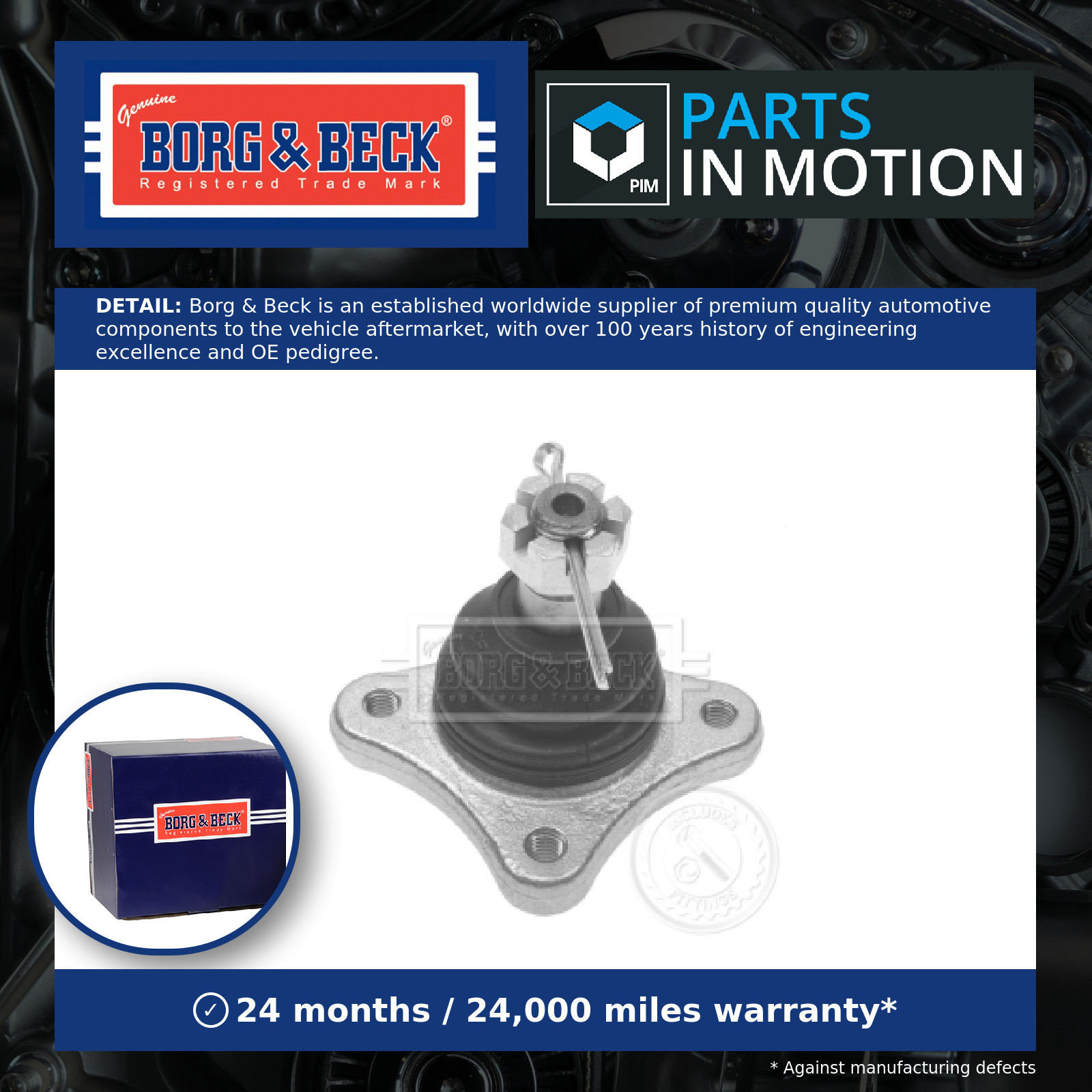Ball Joint BBJ5450 Borg & Beck Suspension 4010A015 4010A029 4010A099 4010A137