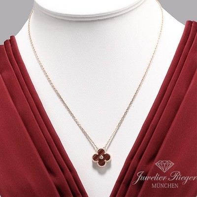 Van Cleef & Arpels Collier Vintage Alhambra Rosegold 750 Holiday Edition 2017
