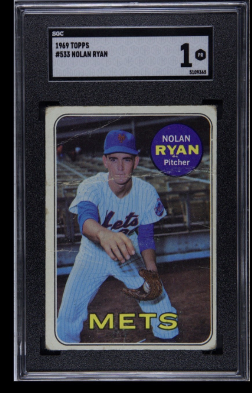 1969 Topps Nolan Ryan #533 SGC 1 (Cheapest Graded 1 on eBay!) 🎯