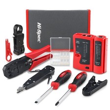 Hi-Spec 9 Piece Network Cable Testing & Wiring Repair Tool Kit